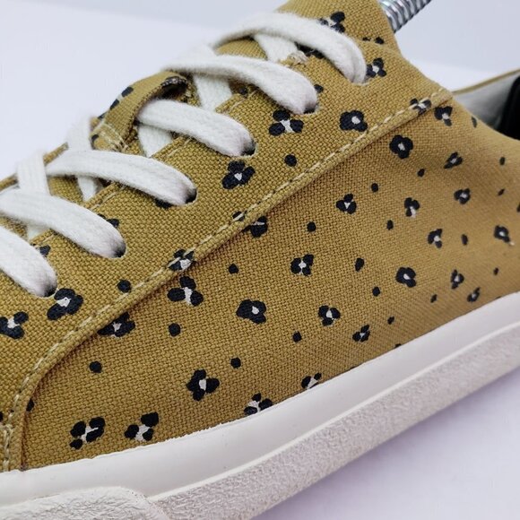 Madewell MWL Sidewalk Womens Size 5 Mini Leopard Recycled Canvas Low Shoes - Picture 10 of 11